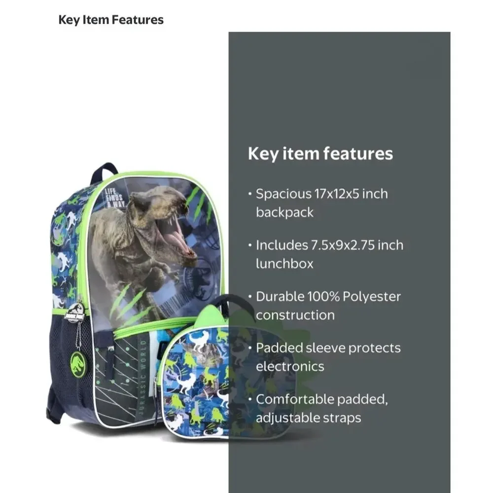 NWT Fast Forward Jurassic World Boys 17